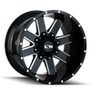 ION 141 20x9 / 6x135/139.7 BP / -12mm Offset / 106mm Hub Gloss Black Milled Wheel - 141-2937M-12 Photo - Primary