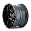 ION Type 141 18x9 / 6x135 BP / 18mm Offset / 106mm Hub Gloss Black Milled Wheel - 141-8937M18