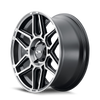 ION Type 146 20x9 / 6x139.7 BP / 0mm Offset / 106mm Hub Matte Black W/Machined Dart Tint Wheel - 146-2983TM