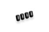 ISC Suspension Titanium Valve Stem Caps (Set of 4) - Black - VSC-B