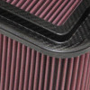 K&N Custom Racing Assembly 19in x 6.5in Carbon Fiber Air Filter - 100-8570