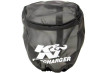 K&N PreCharger Air Filter Wrap Black Universal 4in. Height 4in. Inside Diameter - 22-8011PK