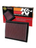 K&N 00-09 Hyundai Coupe/Elantra/Tiburon/Tucson / 05-10 Kia Drop In Air Filter - 33-2201