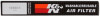 K&N 11 Jeep Grand Cherokee / 11 Dodge Durango Replacement Panel Air Filter - 33-2457
