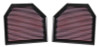 K&N Replacement Air Filter for 11-14 BMW M5/M6 4.4L V8 / 2015 M4/M3 3.0L I6  (2 per box) - 33-2488