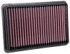 K&N 2012 Hyundai Santa Fe III 2.0L F/I Replacement Drop In Air Filter - 33-3129
