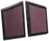 K&N 19 Porsche 911 3.0L H6 F/I Drop In Replacement Air Filter - 33-3153