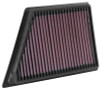 K&N 2016 Cadillac CT6 V6 3.0L F/I (Right) Drop In Air Filter - 33-5054