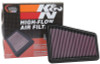 K&N 2018 Kia Stinger GT V6-3.3L Right Side Drop In Air Filter - 33-5068