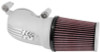 K&N 08-17 Harley Davidson Touring Models Performance Air Intake System Silver - 57-1134S