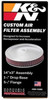 K&N 14in Red Custom Air Cleaner Assembly - 5.125in ID x 14in OD x 2.75in H x 1.25in Drop Base - 60-1280