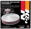K&N 14in Red Custom Air Cleaner Assembly - 5.125in ID x 14in OD x 2.75in H x 1.25in Drop Base - 60-1280