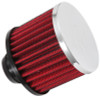 K&N Rubber Base Chrome Top Push-In Crankcase Vent Filter 3in OD x 2-1/2in H. - 62-1490
