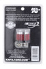 K&N Rubber Base Crankcase Vent Filter - 0.55in Flange ID 1.375in OD 1.125in Height - 62-2480