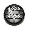 KC HiLiTES 4in. Round ABS Stone Guard for Rally 400 (Single) - Black w/White KC Logo - 7219