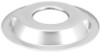 K&N Metal Base Plate 14in OD 5-1/8in Flange Chrome Finish - 85-3549