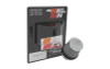 K&N Universal Chrome Filter 1 3/8 inch FLG / 2 1/2 inch Base / 2 inch Top / 2 1/4 inch Height - RC-0790