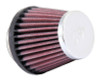 K&N Universal Chrome Filter-Round Tapered-1.688in Flange ID x 2in Top OD x 3in Base OD x 2.75in H - RC-1070