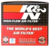 K&N Universal Chrome Filter 2.25 Inch Flange / 3.5 Inch Base / 2 Inch Top / 4 Inch Height - RC-1250