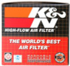 K&N Universal Chrome Filter 2 1/2 inch O/S FLG / 4 1/2 inch OD / 2 inch Height - RC-1950