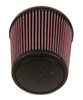 K&N Universal Rubber Filter - Round Tapered 6in Base OD x 3in Flange ID x 6in H - RE-0930