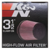 K&N Universal Rubber Filter 3 1/2inch ID FLG / 6inch Base / 4-5/8inch Top / 6inch Height - RE-0950