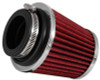 K&N Universal Chrome Filter 2 3/4in FLG / 4 1/2in Bottom / 4 1/2in Height - RG-1003RD-L