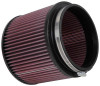 K&N Filter Universal Rubber Filter - Round Straight 3.5in Base OD x 3.5in Top OD x 5in H - RU-0360