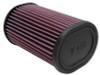 K&N Filter Universal Rubber Oval Straight 4.5in OL x 3.75in OW x 7in Height 20 Degree Angle - RU-1390
