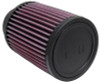 K&N Filter Universal Rubber Filter 2 3/4 inch 10 Degree Flange 4 inch OD 5 inch Height - RU-1460