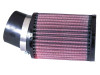 K&N Filter Universal Rubber Round Straight Filter 20 Deg Angled 2-7/16in Flange 3-3/4in OD 5in H - RU-1760