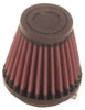 K&N Filter Universal Rubber Filter 2 inch Flange 3 1/8 inch Base, 2 inch Top, 3 inch Height - RU-2580