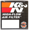 K&N Filter Universal Rubber Filter 2 inch Flange 3 1/8 inch Base, 2 inch Top, 3 inch Height - RU-2580