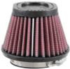 K&N Filter Universal Rubber Filter 2 7/16 inch Flange 4.5x3.75 inch Base 3.5x2.5 inch Top 2.75 inch - RU-2780