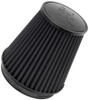 K&N Universal Rubber Filter Round Tapered 6in Flange ID x 7.5in Base OD x 5.25in Top OD x 8in Height - RU-3101HBK