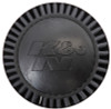K&N Universal Rubber Filter Round Tapered 6in Flange ID x 7.5in Base OD x 5.25in Top OD x 6in Height - RU-3102HBK