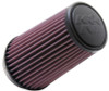 K&N Filter Universal Rubber Filter 3 1/2 inch Flange 4 5/8 inch Base 3 1/2 inch Top 7 inch Height - RU-3130