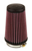K&N Filter Universal Rubber Filter 3 1/2 inch Flange 4 5/8 inch Base 3 1/2 inch Top 7 inch Height - RU-3130