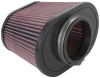 K&N Universal Clamp-On Air Filter 3.5in Flg ID x 8.5x5.25in B OD x 6.25x4in T OD x 5.5in H - RU-5040