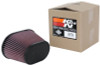 K&N Universal Clamp-On Air Filter 3.5in Flg ID x 8.5x5.25in B OD x 6.25x4in T OD x 5.5in H - RU-5040