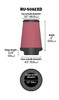 K&N Universal Rubber Filter 2-1/2in Flg / 4-1/2in OD B / 3-1/2in OD T / 6in H - Black Top - RU-5062XD