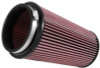 K&N Filter Universal Clamp-On Filter-Tapered Conical 5in Flange ID x 6.5in Base OD x 5.094in Top OD - RU-5065XD