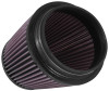 K&N Filter Universal Rubber Filter 5in Flange 6.5in Base 4.5in Top 5.5in Height - RU-5147