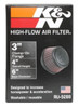 K&N Universal Round Clamp-On Air Filter 3in Flange ID x 6in Base OD x 4.625in Top OD x 3in Height - RU-5288