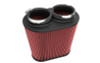 K&N Universal Clamp-On Air Filter 3in Dual Flange 9in x 6in Base 7.5in x 3.688in Top 7.5in Height - RU-6104