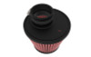 K&N Universal Clamp-on Air Filter 2in Flange ID 5-3/16in Base 3-1/2in Top 3-11/16in Height w/ Vent - RU-9920