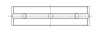 ACL Toyota 1GR-FE V6 Tundra .025mm Oversized High Performance Main Bearing Set - 4M8263H-.025