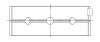 ACL Lancia Delta HF Intergrale 1995cc Inline 4 Turbo Engine Crankshaft Main Bearing Set - 5M2908H-.25