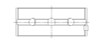 ACL Toyota 1RZ, 2RZ, 2TZ, 3RZ Inline 4 .25mm Oversized High Performance Main Bearing Set - 5M8378H-.25