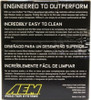AEM 3.25 in DRY Flow Short Neck 5 in Element Filter - 21-2110DK
